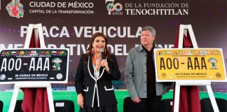 Colocan placas conmemorativas del Mundial como parte de los preparativos rumbo a 2026