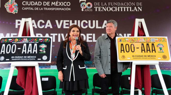 Colocan placas conmemorativas del Mundial como parte de los preparativos rumbo a 2026