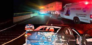 Dos percances viales se registran en la Autopista Siglo XXI durante la madrugada