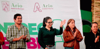 Impacta positivamente gobierno de Ario en las comunidades; inaugura Yohana Mendoza pavimentación de tramo carretero en La Mesa del Manzanillo.