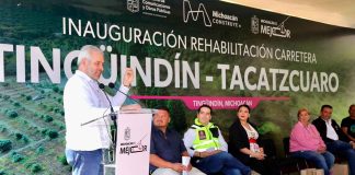 Más de 10 mil habitantes beneficiados con nueva carretera Tingüindín–Tacátzcuaro: Bedolla