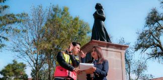 Todo listo para la inauguración de la Plaza Gertrudis Bocanegra: Gladyz Butanda