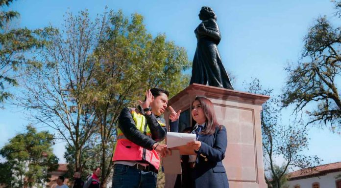 Todo listo para la inauguración de la Plaza Gertrudis Bocanegra: Gladyz Butanda