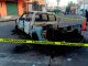 Delincuentes balean y queman camioneta en la colonia Jeroche