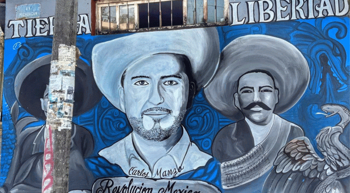 Mural rinde homenaje a Carlos Manzo en Morelia