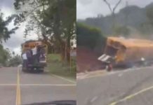 Autobús sin frenos vuelca en Nicaragua: pasajeros se lanzan y hay al menos un muerto