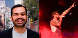 Captan a Jorge Álvarez Máynez en concierto de Bad Bunny en el Estadio GNP Seguros