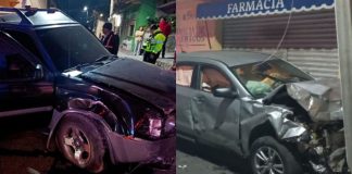 Dos jóvenes heridos tras aparatoso choque vehicular, en La Piedad