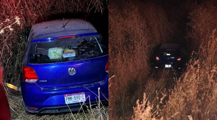 Auto se sale del camino en el Libramiento de La Piedad; no hubo heridos