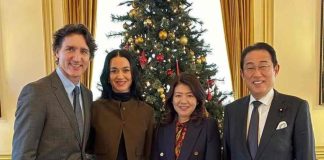 #VIRAL || Katy Perry debuta junto a Justin Trudeau como pareja pública en encuentro diplomático en Japón