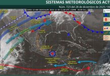 Servicio Meteorológico Nacional alerta por nuevo frente frío que afectará al norte del país y provocará lluvias
