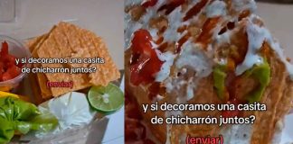 ¡Casita navideña a la mexicana! Tiktoker crea su versión con chicharrón preparado y se vuelve viral| Video