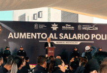 Bedolla anunció un aumento del 10 % para la Guardia Civil