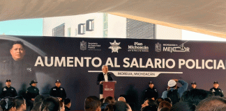 Bedolla anunció un aumento del 10 % para la Guardia Civil