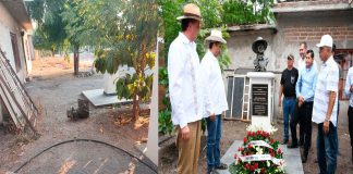 Derriban busto de Hipólito Mora en La Ruana