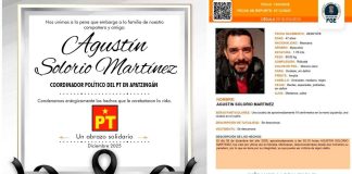 Localizan sin vida a Agustín Solorio Martínez, delegado distrital del PT en Apatzingán