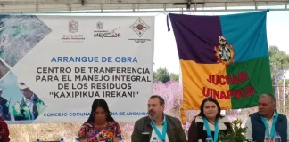 Secma inicia construcción de centro de residuos en Angahuan
