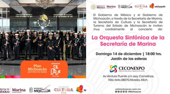 Este fin de semana se presentará la Orquesta Sinfónica de la Marina en Ceconexpo
