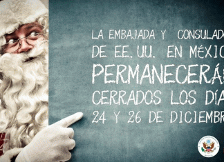 Embajada de EU suspenderá trámites de visa por Navidad y Año Nuevo en México