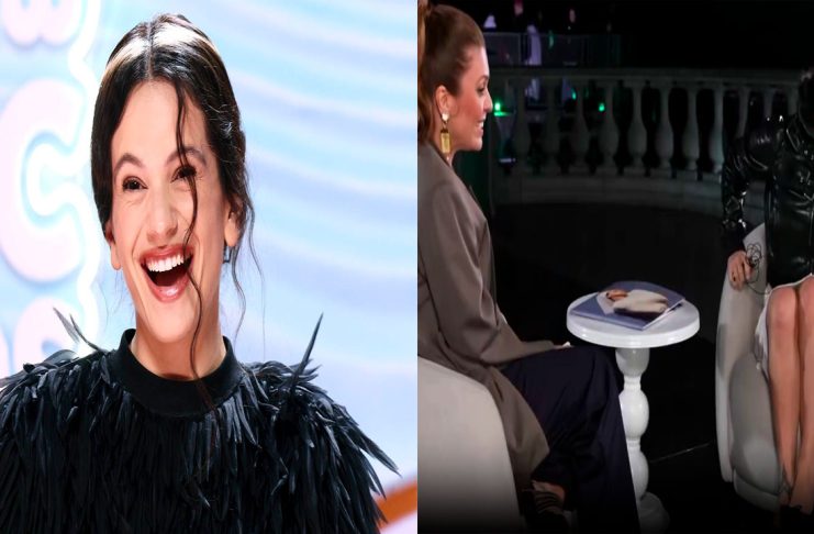 #VIDEO||Rosalía huye de una cucaracha en plena entrevista; su reacción se vuelve viral