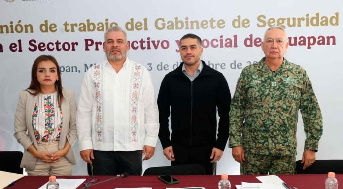 El Gabinete de Seguridad refuerza acciones coordinadas en Michoacán