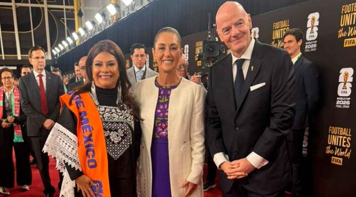 Claudia Sheinbaum llega al sorteo del Mundial 2026 en Washington