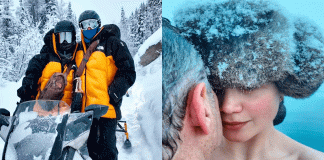 Alexis Ayala y Cinthia Aparicio viven una escapada romántica entre nieve y auroras en Alaska