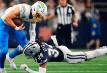 Derrota ante Chargers deja a Cowboys fuera de los playoffs