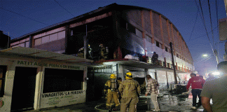 Arde local en el Mercado del Auditorio, Morelia