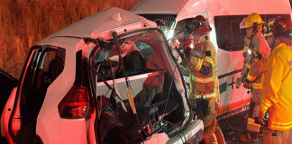 Dos muertos y siete heridos, saldo de choque vehicular múltiple en el camino Morelia-Recinto Ferial