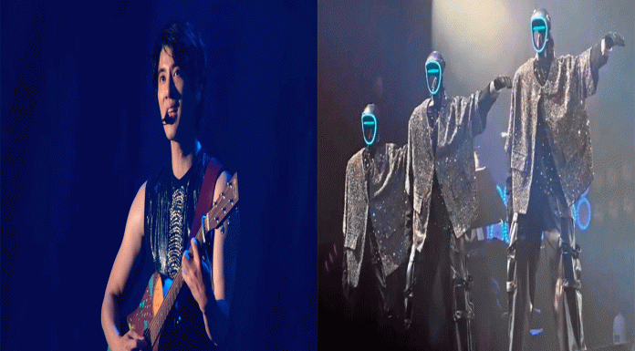 Wang Leehom deslumbra en concierto con robots acróbatas en Chengdu
