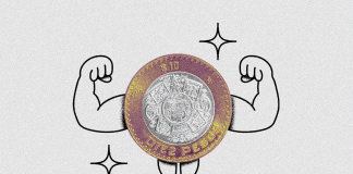 Peso mexicano se fortalece y cierra en 17.90 por dólar