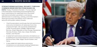 ÚltimaHora| Estados Unidos endurece el ingreso de extranjeros tras nueva proclamación de Trump