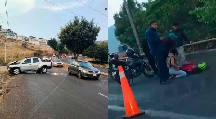 Se registran 2 accidentes vehiculares en diferentes zonas de Morelia; hay una lesionada