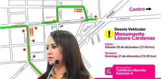 Por obras del teleférico, habrá desvío vehicular en el obelisco a Lázaro Cárdenas: Gladyz Butanda