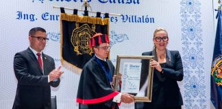 Ingeniero Enrique Ramírez Villalón, michoacano ejemplar, recibe el Grado de Doctor Honoris Causa de la UMSNH
