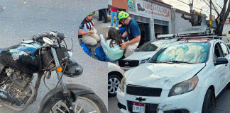 Una mujer herida en choque de moto y taxi, en Zamora