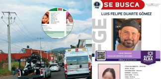 Emite FGE cédula de recompensa para la detención de Luis Felipe Duarte Gómez, por su posible participación en el delito de secuestro agravado de Maritza Natalia E.