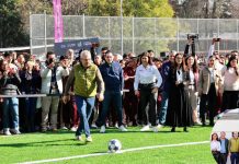 ¡Compromiso cumplido! Inaugura Bedolla 2 canchas de fútbol 7 en Secundaria 2 de Morelia