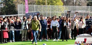 ¡Compromiso cumplido! Inaugura Bedolla 2 canchas de fútbol 7 en Secundaria 2 de Morelia
