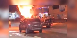 #VIDEO|| Explosión de pirotecnia en camioneta durante festejos a la Virgen de Guadalupe deja varios lesionados en León