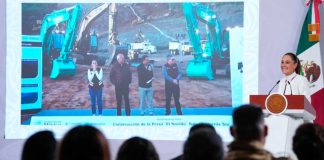 Presidenta Claudia Sheinbaum encabeza banderazo a la construcción de la presa “El Novillo” en la paz, Baja california sur, en beneficio de 250 mil personas