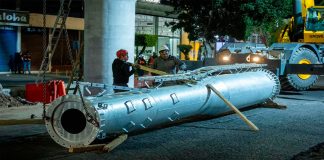 Continúan jornadas nocturnas en construcción del teleférico para contener tráfico: Gladyz Butanda