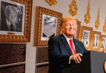 Trump instala placas con burlas a expresidentes en la Casa Blanca