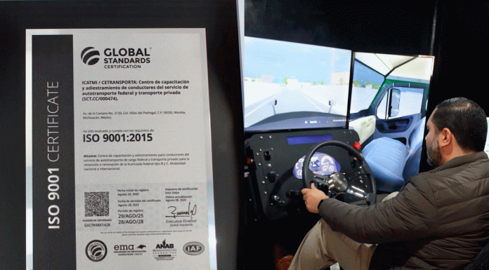 Centro de capacitación de autotransporte de Icatmi logra certificación de calidad internacional