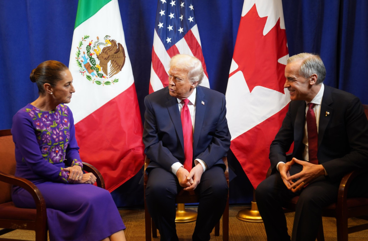 Trump, Sheinbaum y Carney reafirman colaboración y diálogo comercial en Washington