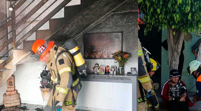 Se registra incendio de domicilio en colonia Ejidal Tres Puentes, Morelia