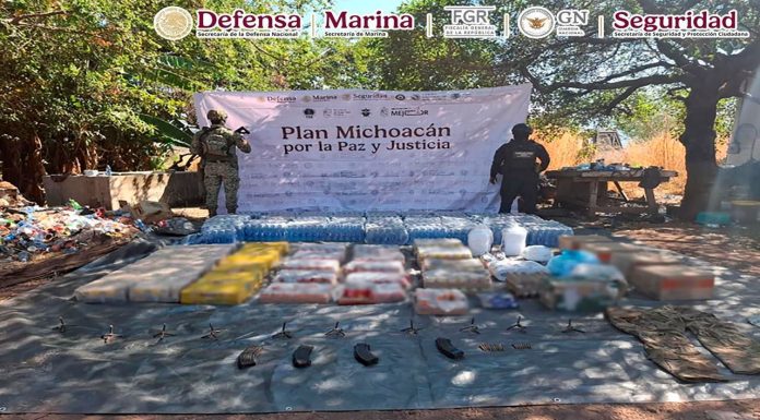 En michoacán detienen a 16 personas, aseguran armas, explosivos y vehículos
