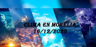 Prevén ambiente fresco y cielo variable en Morelia para este martes 16 de diciembre del 2025