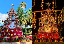 ¿Ya conoces el árbol navideño artesanal que embellece Erongarícuaro?